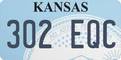 KS license plate 302EQC
