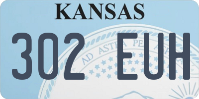 KS license plate 302EUH
