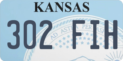 KS license plate 302FIH