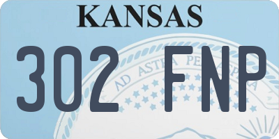 KS license plate 302FNP