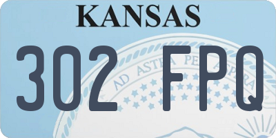 KS license plate 302FPQ