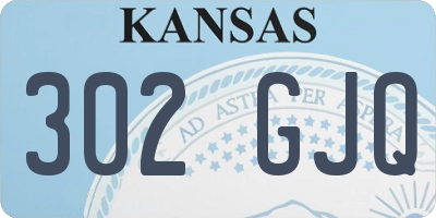 KS license plate 302GJQ
