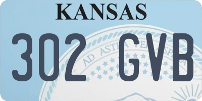 KS license plate 302GVB