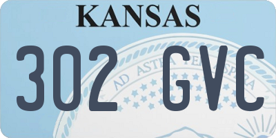 KS license plate 302GVC