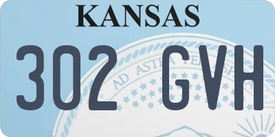 KS license plate 302GVH