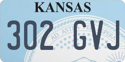 KS license plate 302GVJ