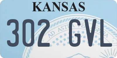 KS license plate 302GVL