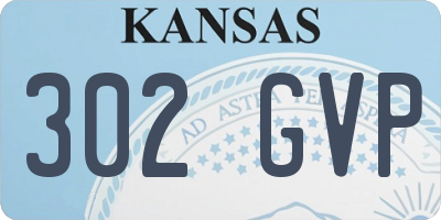 KS license plate 302GVP
