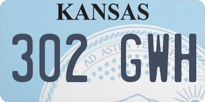 KS license plate 302GWH