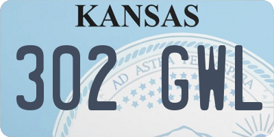 KS license plate 302GWL