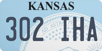 KS license plate 302IHA