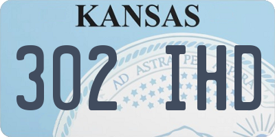 KS license plate 302IHD