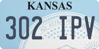 KS license plate 302IPV