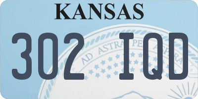 KS license plate 302IQD
