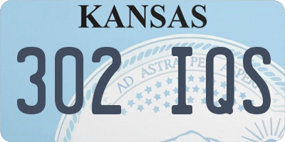 KS license plate 302IQS
