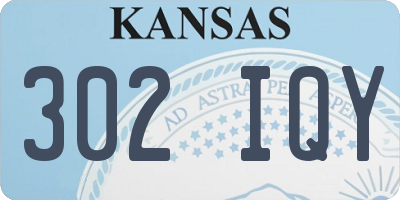 KS license plate 302IQY