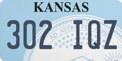 KS license plate 302IQZ