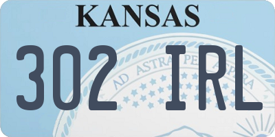 KS license plate 302IRL