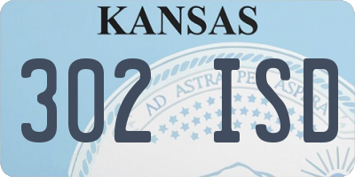 KS license plate 302ISD