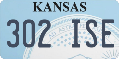 KS license plate 302ISE