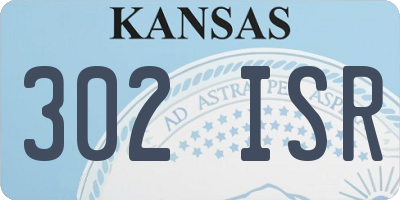 KS license plate 302ISR