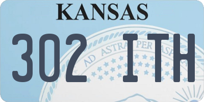 KS license plate 302ITH
