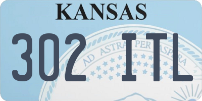 KS license plate 302ITL