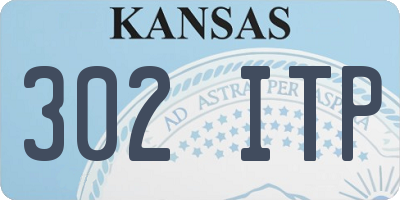 KS license plate 302ITP