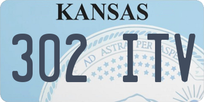 KS license plate 302ITV