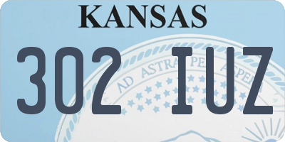 KS license plate 302IUZ