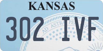 KS license plate 302IVF