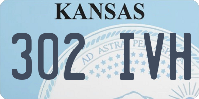 KS license plate 302IVH