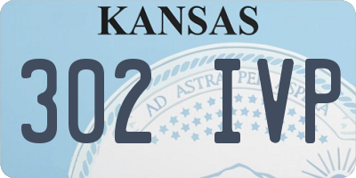 KS license plate 302IVP