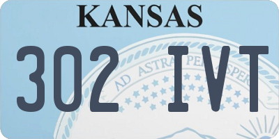 KS license plate 302IVT