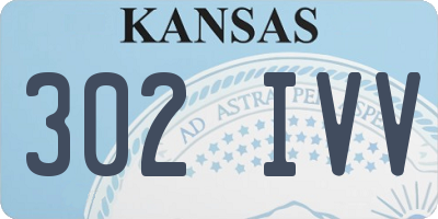 KS license plate 302IVV