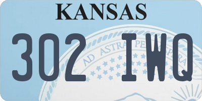KS license plate 302IWQ