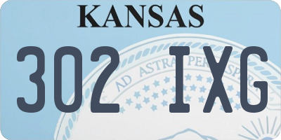 KS license plate 302IXG