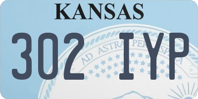 KS license plate 302IYP