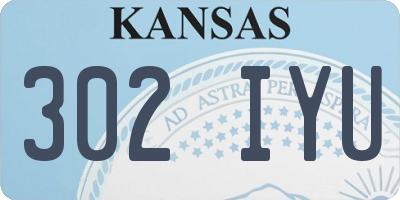 KS license plate 302IYU