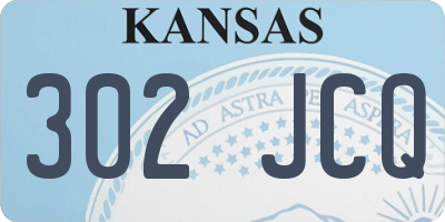 KS license plate 302JCQ