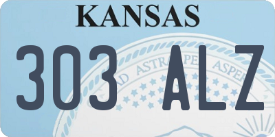 KS license plate 303ALZ