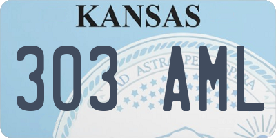 KS license plate 303AML