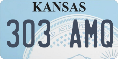 KS license plate 303AMQ