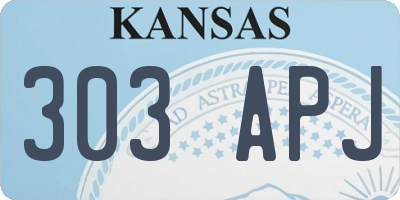 KS license plate 303APJ
