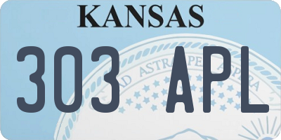 KS license plate 303APL