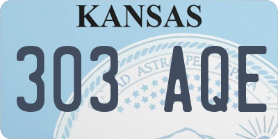 KS license plate 303AQE