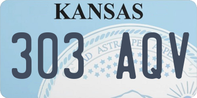 KS license plate 303AQV