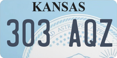 KS license plate 303AQZ