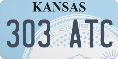 KS license plate 303ATC