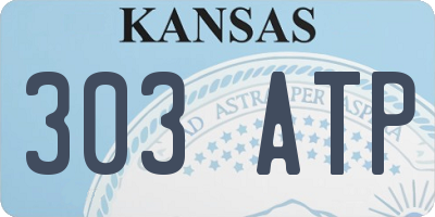 KS license plate 303ATP